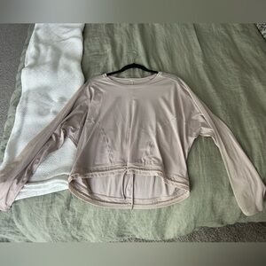 Light Pink/Cream Long Sleeve Top